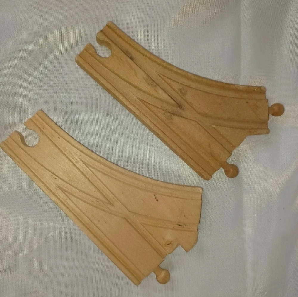 Thomas The Train Wooden Track - 2 Switch Pieces